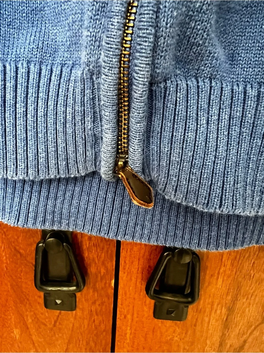 Brooks Brothers Blue Full-Zip Men's Sweater Jacket